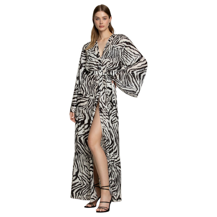 KIMONO ZEBRA CON CINTURÓN