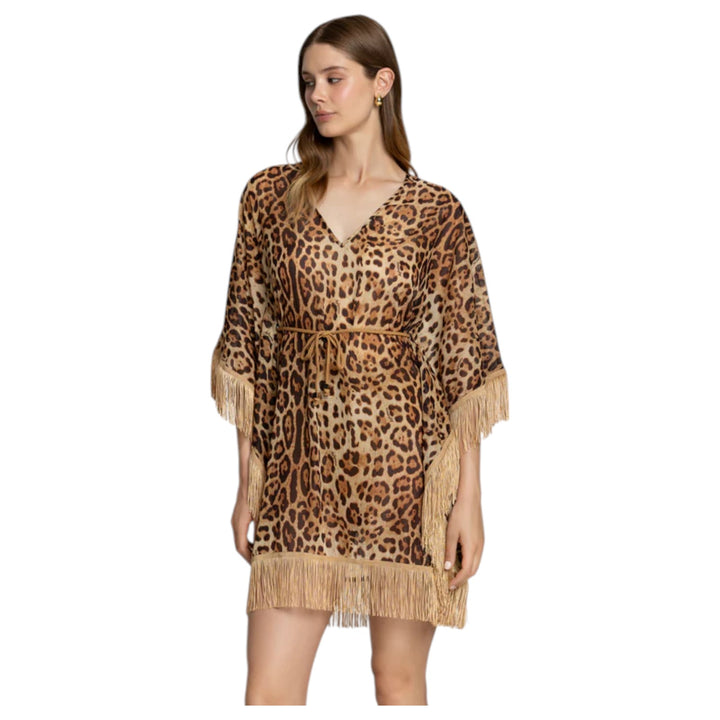 CAFTANO CON FRANJAS DORADAS LEO SOUL