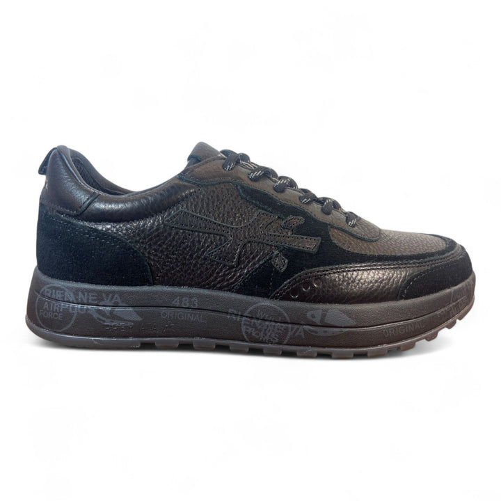 Zapatillas deportivas para hombre de piel negra NOUS Negro 7732