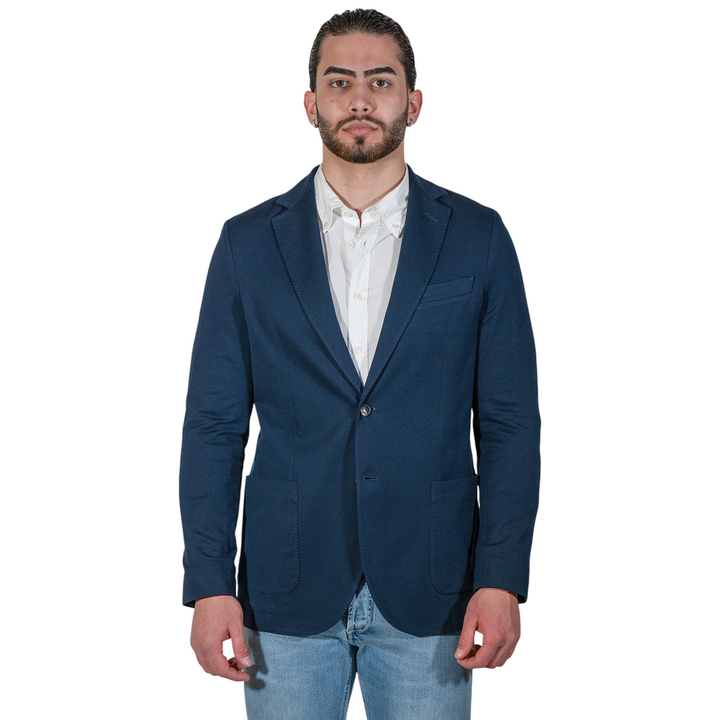 CHAQUETA PIQUET Azul