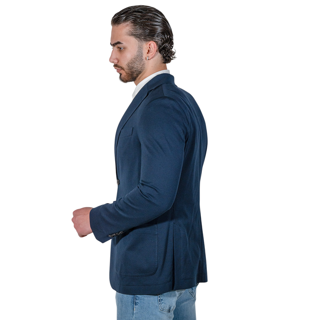 CHAQUETA PIQUET Azul