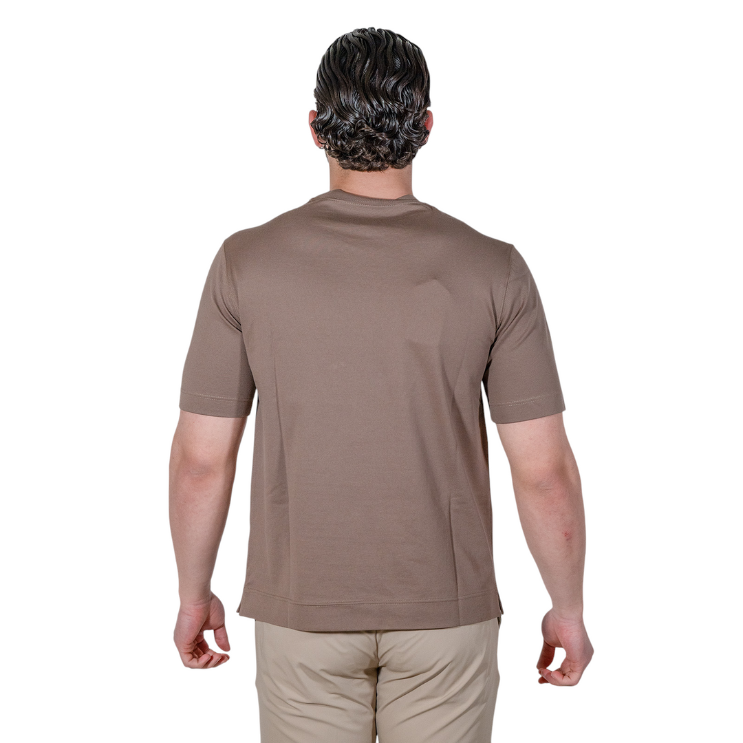 CAMISETA PIQUÉ Marrón