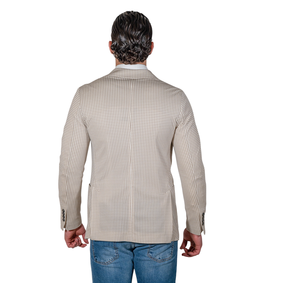 CHAQUETA PIED DE POULE Beige