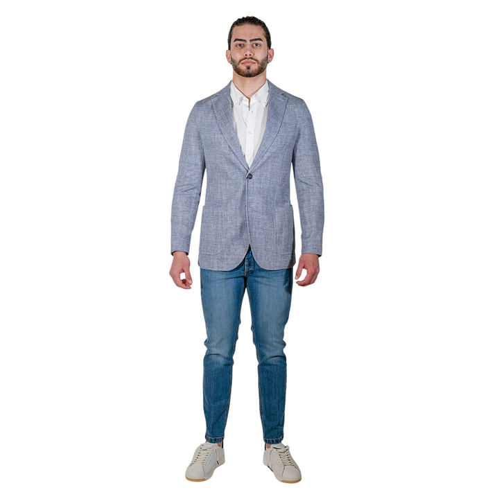 CHAQUETA PIQUET Azul