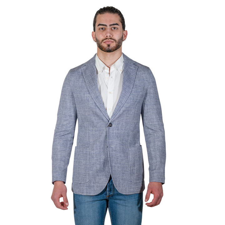 CHAQUETA PIQUET Azul