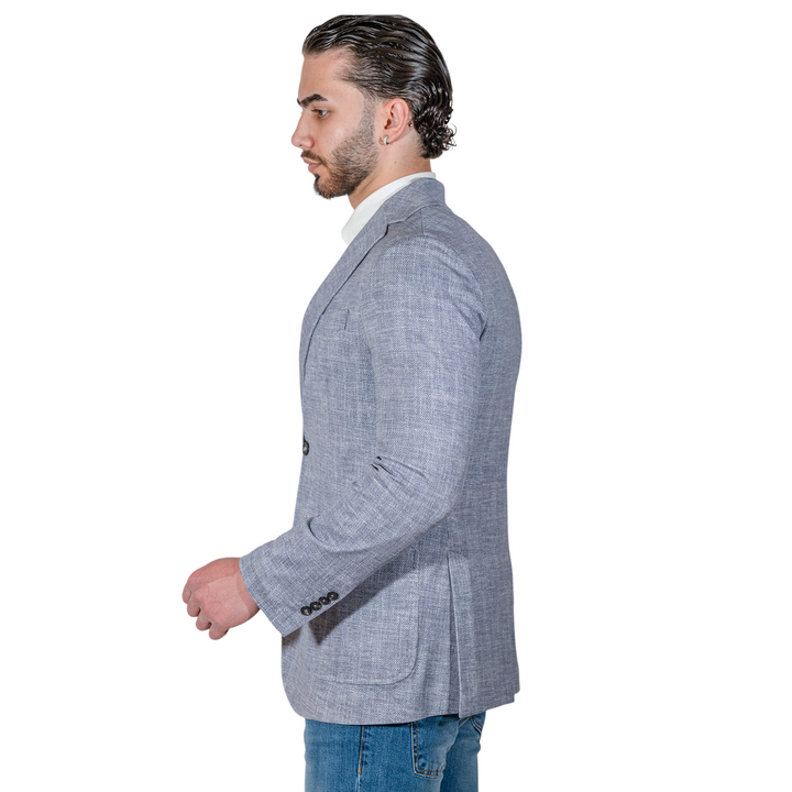 CHAQUETA PIQUET Azul