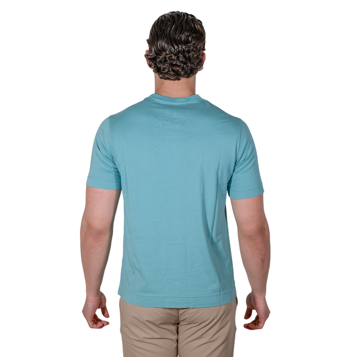 CAMISETA DE JERSEY AZUL CIELO