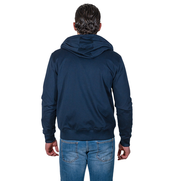 SUDADERA CON CREMALLERA PIQUET Azul