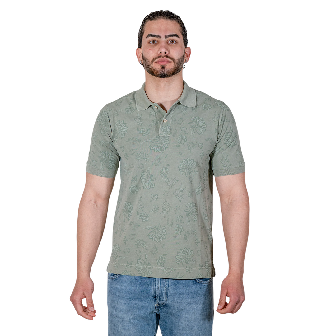 POLO PIQUET FLOR Verde