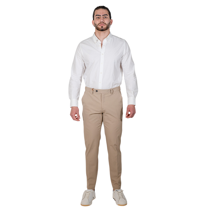 PANTALÓN DE TEJIDO TÉCNICO ELÁSTICO Beige