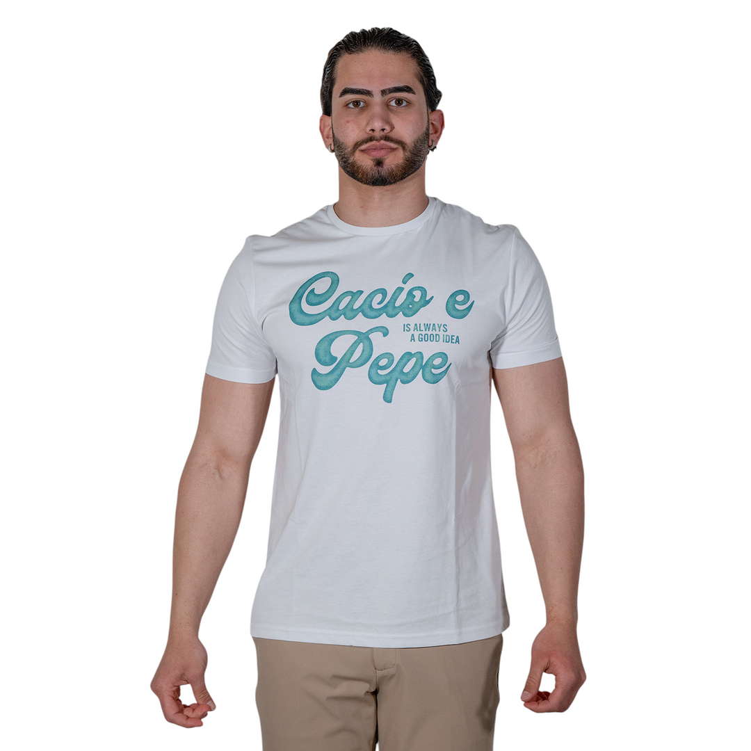 CAMISETA IMPRESA CACIO&PEPE AZUL