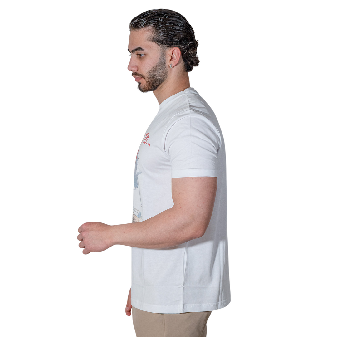 CAMISETA ESTAMPADA CAPRI BLANCA