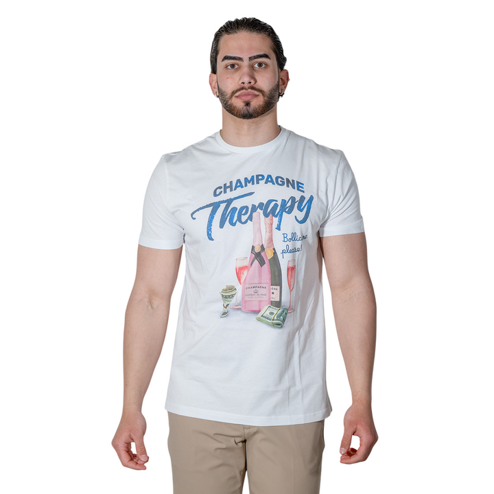 CAMISETA ESTAMPADA CHAMPAGNE BLANCO
