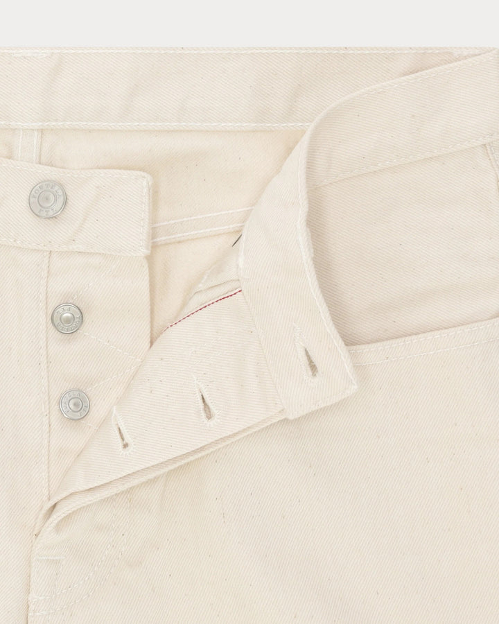 965 John Japan Denim Selvedge 5 Bolsillos Regular Fit Ecrù - L33''