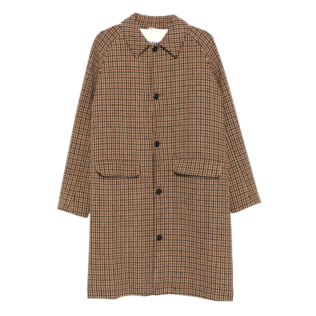 ABRIGO PIED DE PUOLE BEIGE-MARRÓN-AZUL