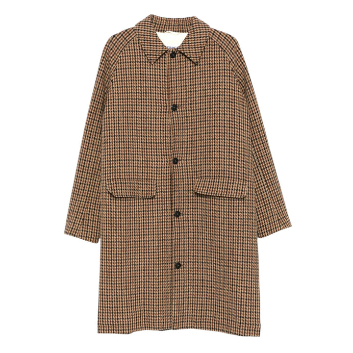 ABRIGO PIED DE PUOLE BEIGE-MARRÓN-AZUL