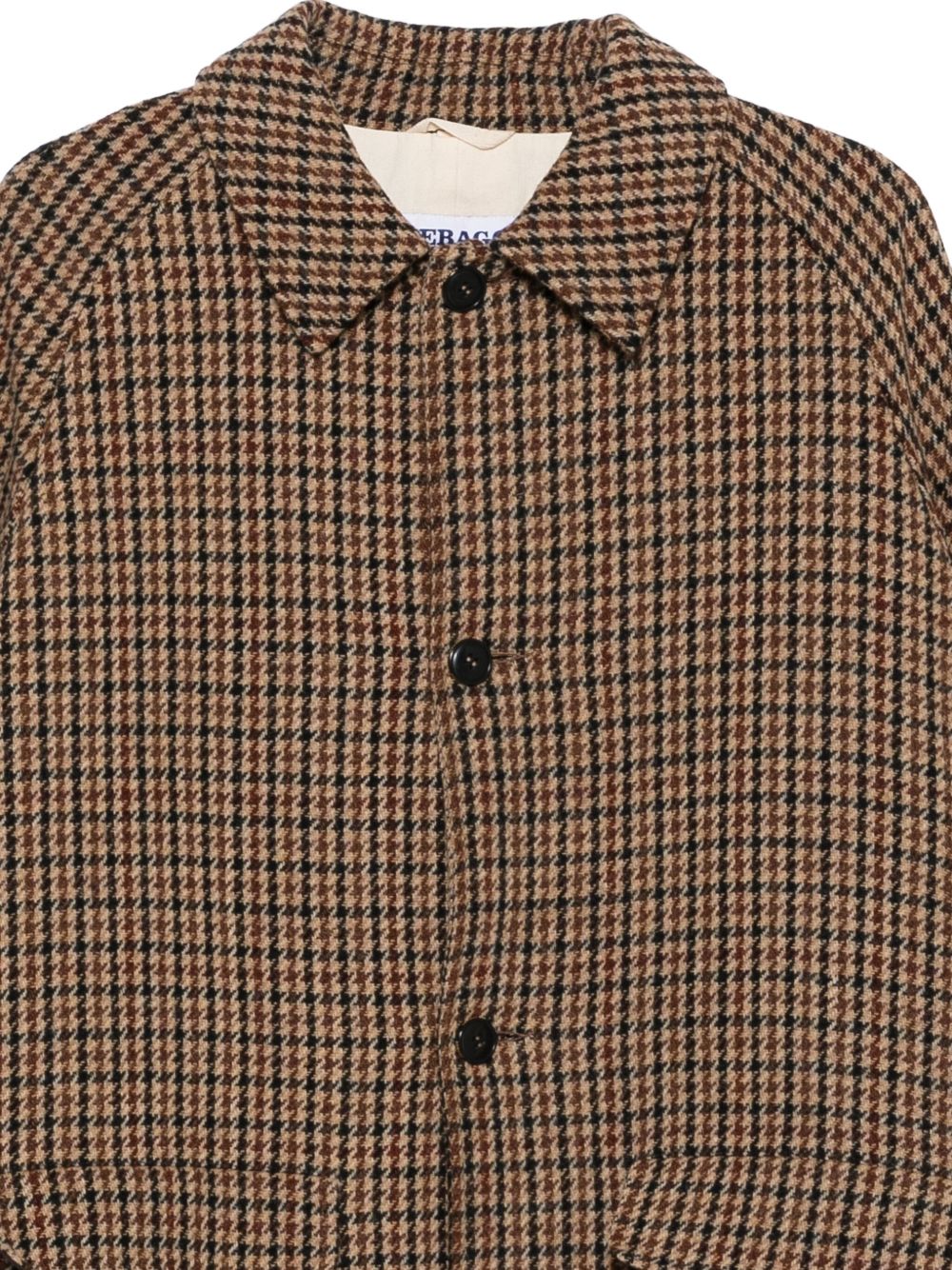 ABRIGO PIED DE PUOLE BEIGE-MARRÓN-AZUL