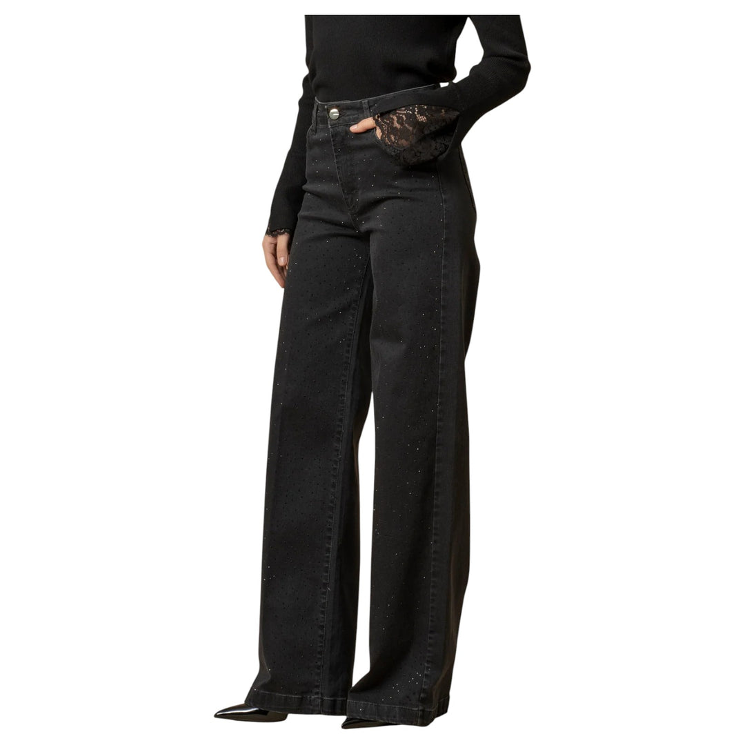 DENIM DONVINA STRASS NEGRO