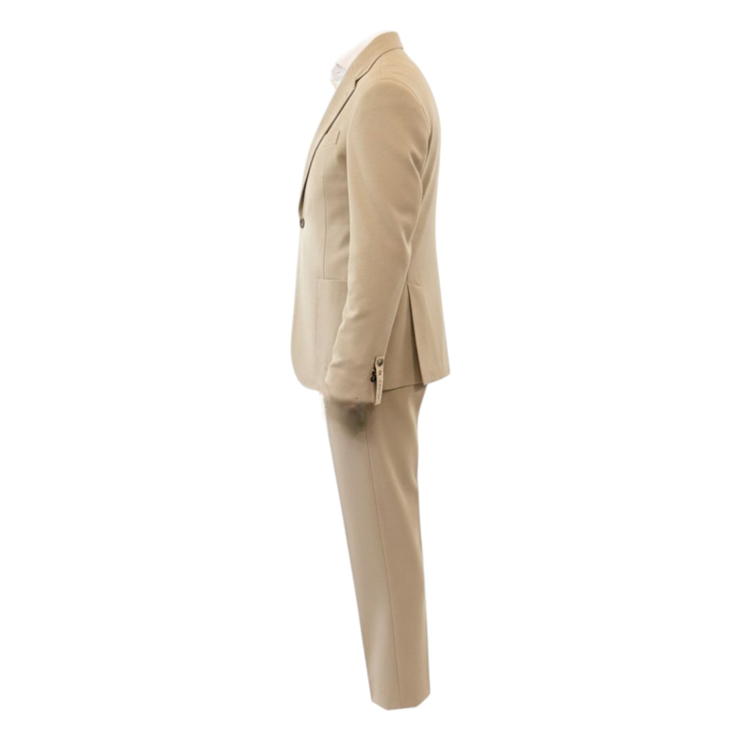 Traje Nido de Abeja Comfort Fit Beige