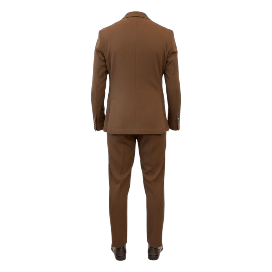 Traje Nido de Abeja Comfort Fit Marrón