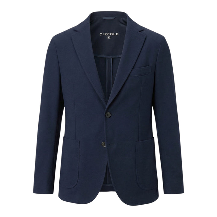 Blazer Stretch Jersey Azul Marino