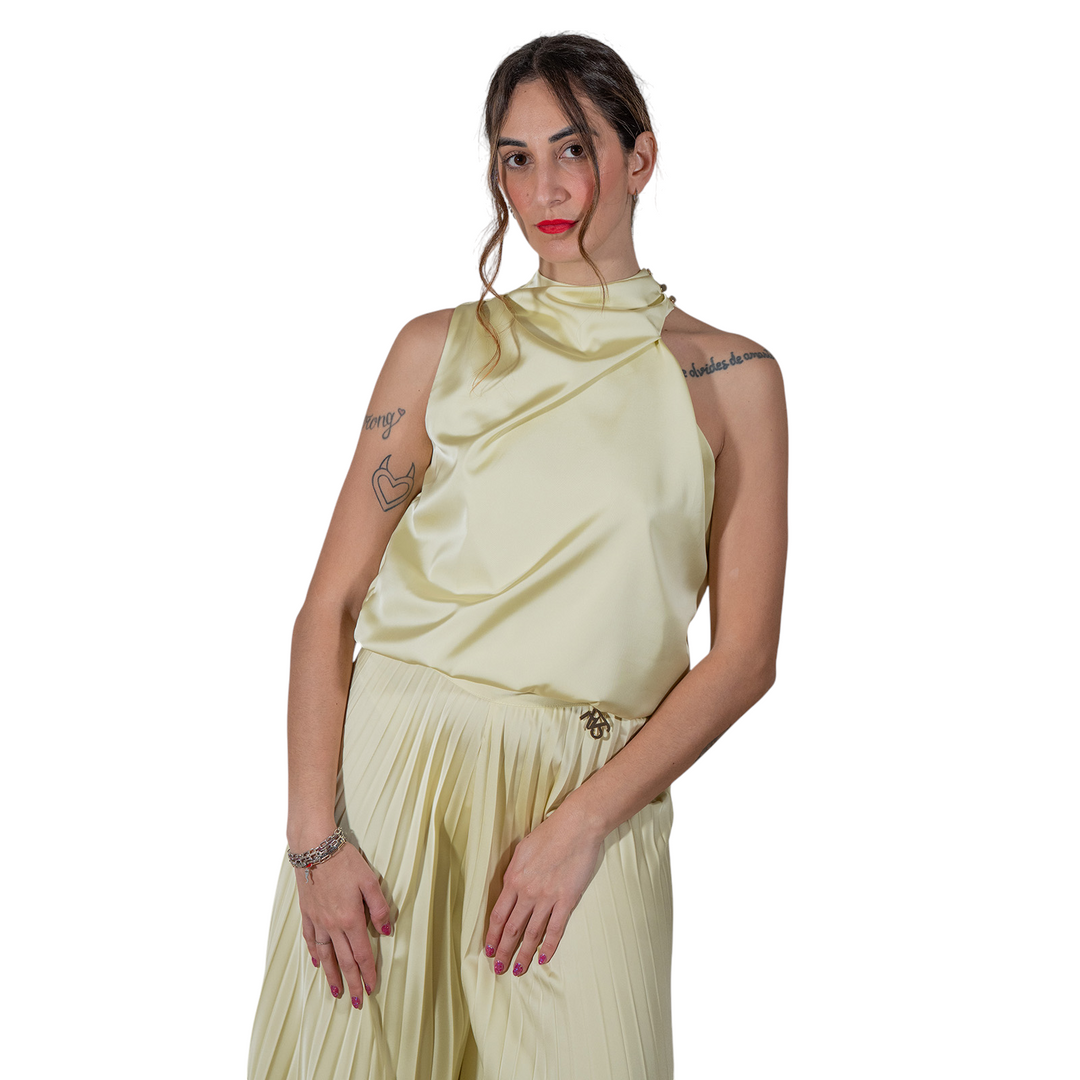 TOP ASIMÉTRICO AMARILLO PASTEL