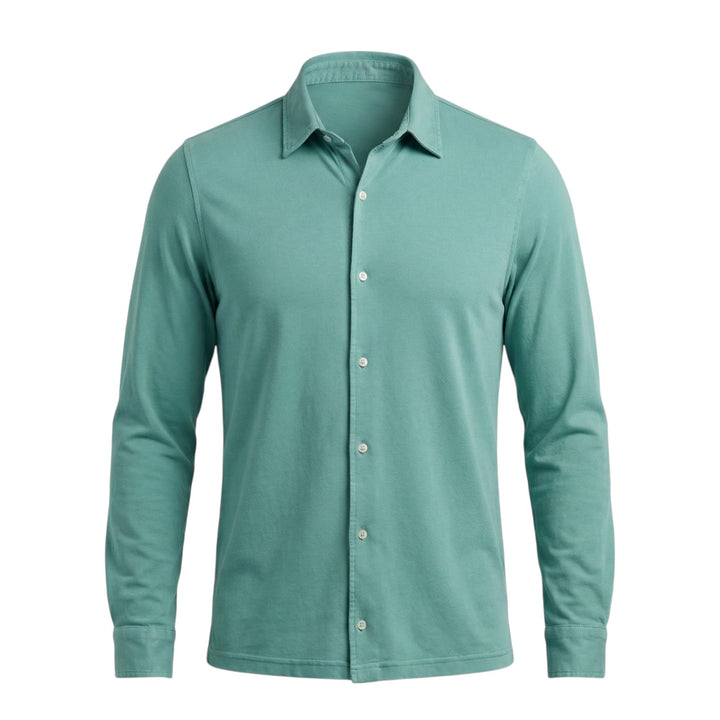Camisa Manga Larga Hartford Jersey Turquesa