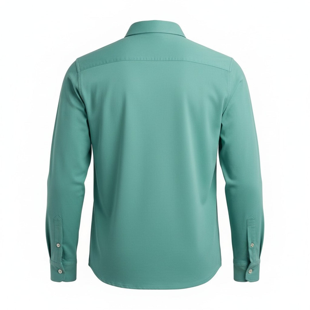 Camisa Manga Larga Hartford Jersey Turquesa