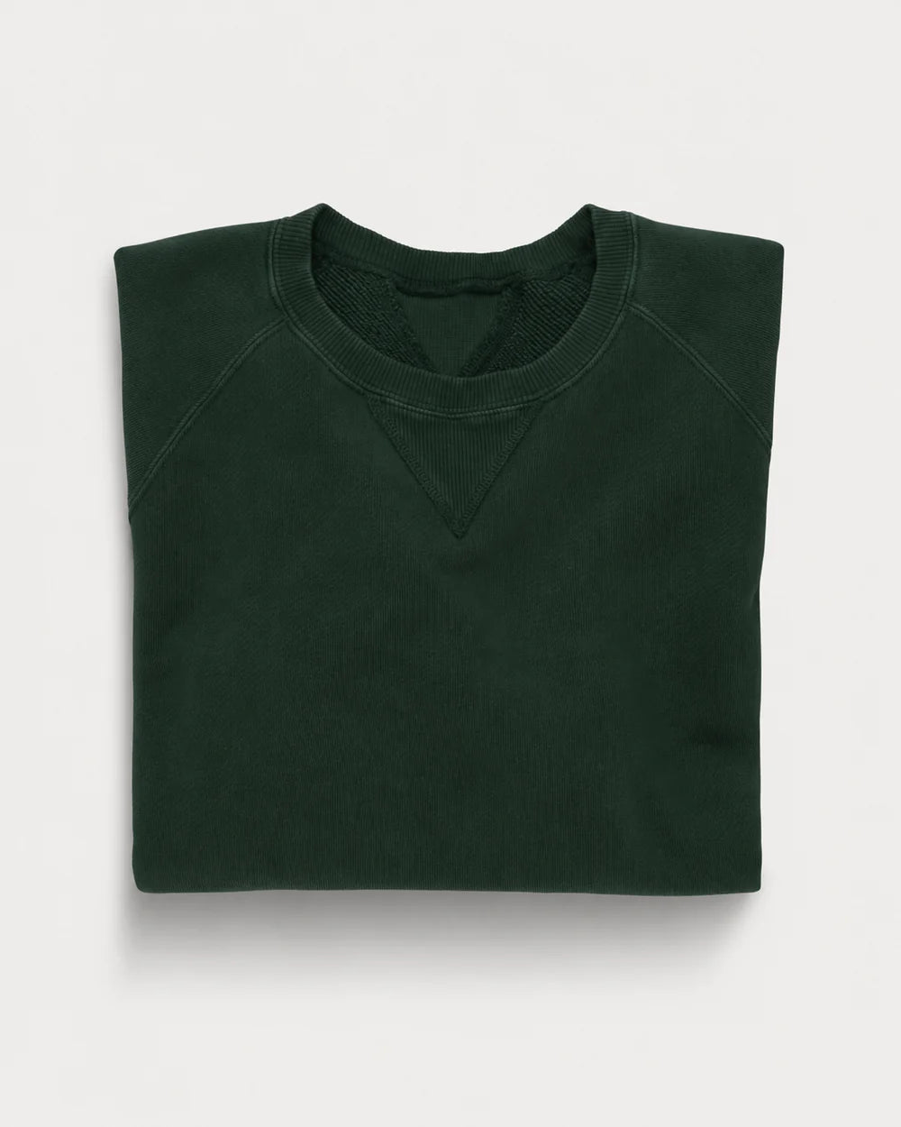 Sudadera cuello redondo HARVARD en jersey de algodón pesado corte raglan BOTTLE