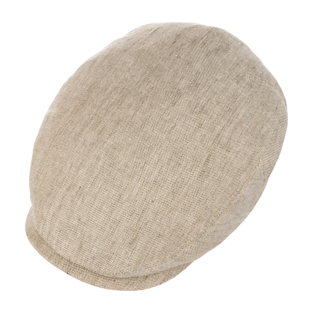 GORRA DE CONDUCTOR DE LINO MARRÓN