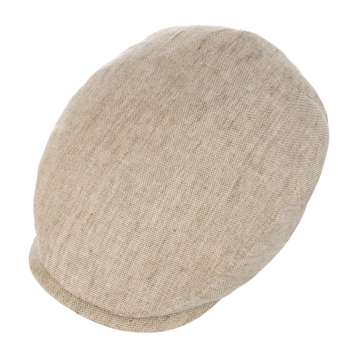 GORRA DE CONDUCTOR DE LINO MARRÓN