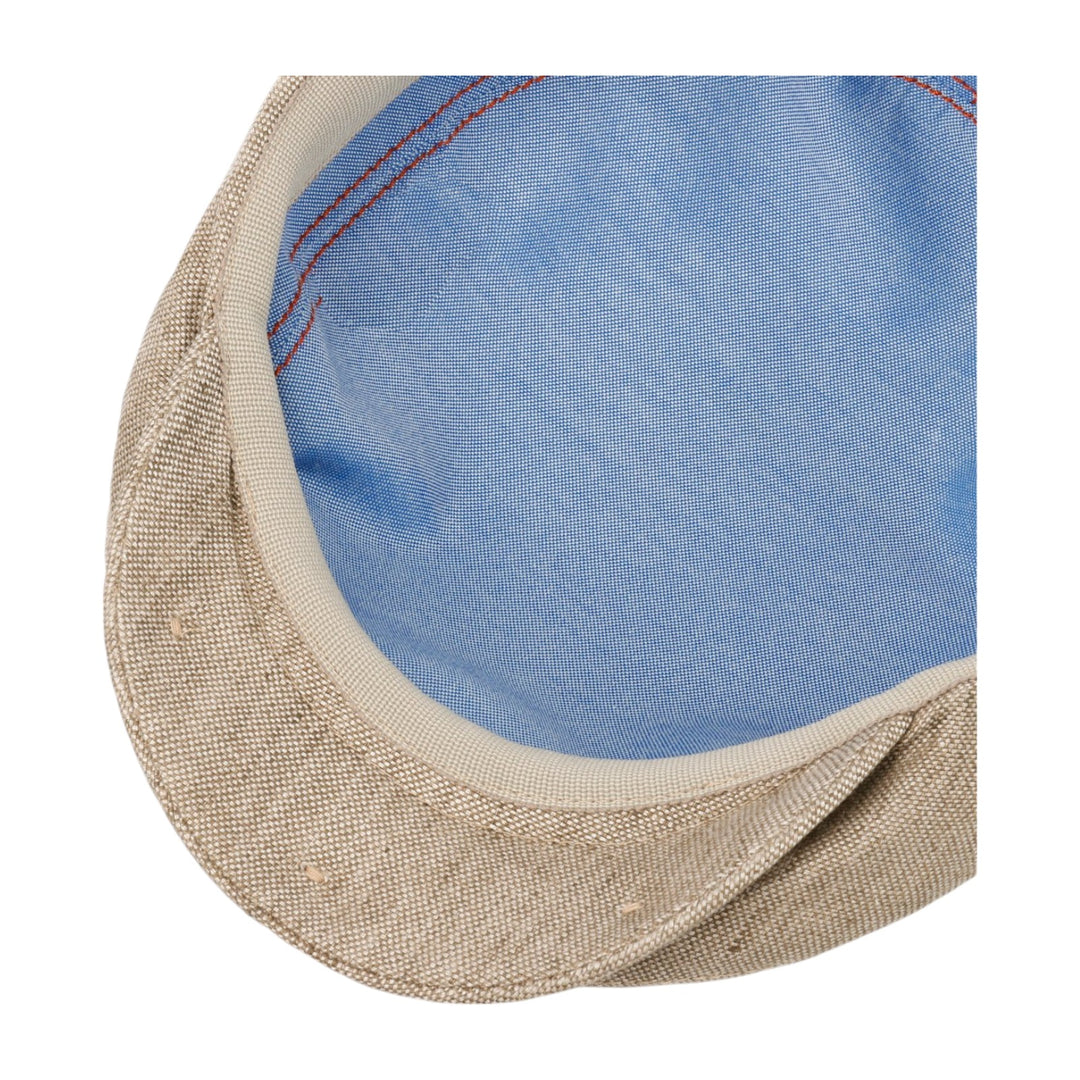 GORRA DE CONDUCTOR DE LINO MARRÓN