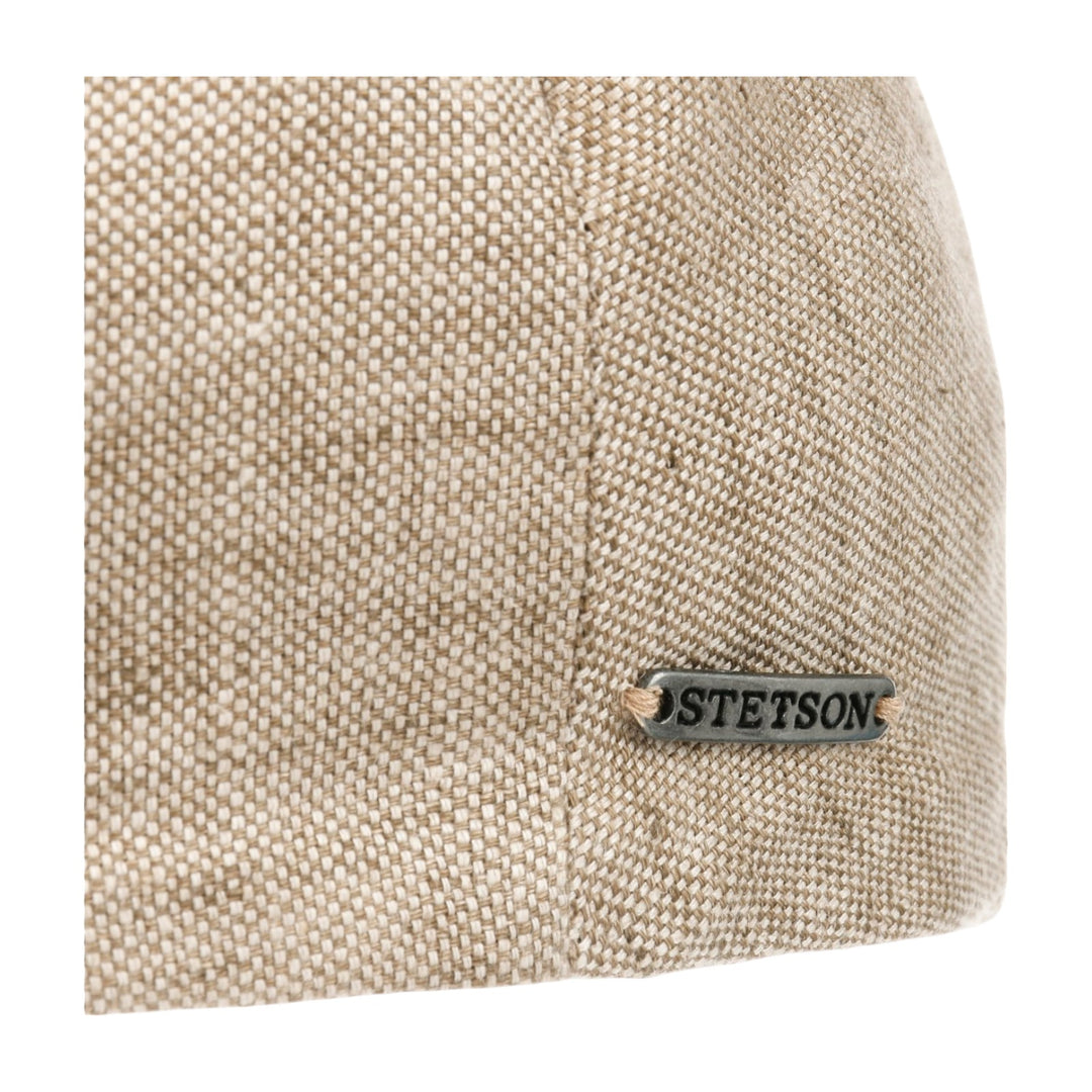 GORRA DE CONDUCTOR DE LINO MARRÓN