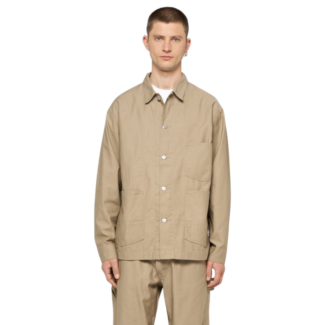 Coverall Japan Military Cloth Back Satin Algodón Beige
