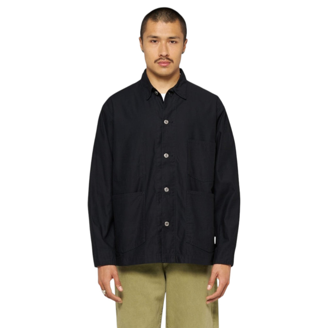 Coverall Japan Military Cloth Back Satin Algodón Black