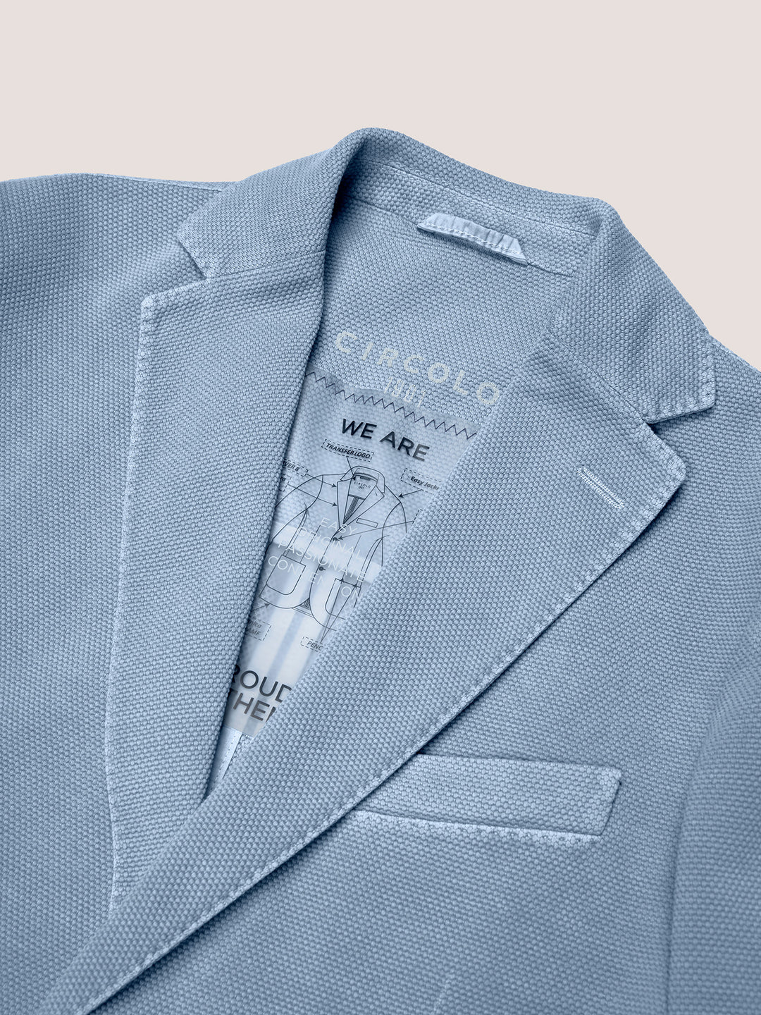 CHAQUETA OXFORD Azul