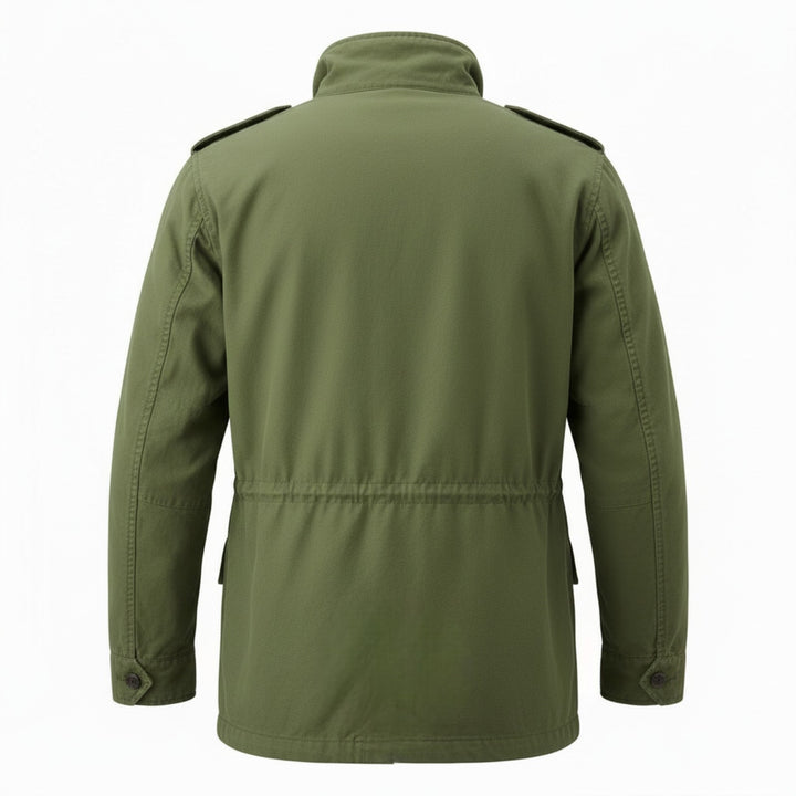 Field Jacket Manga Larga Travis Gabardina Verde