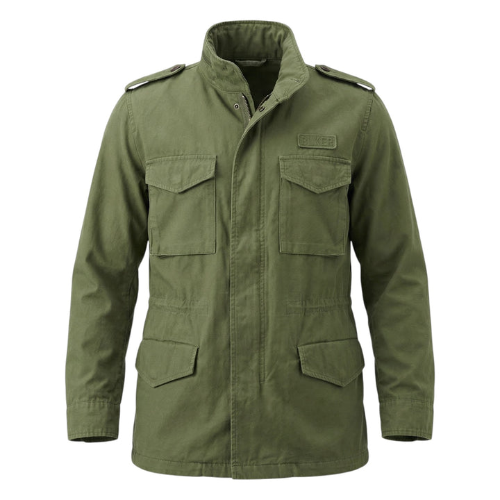 Field Jacket Manga Larga Travis Gabardina Verde