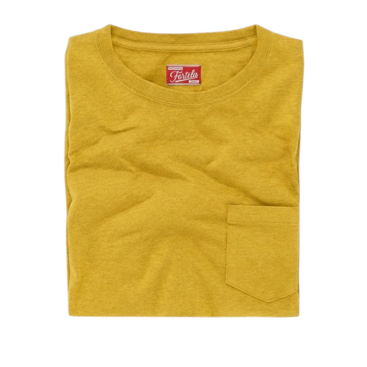 Teepocket  T-Shirt con bolsillo en algodón Mustard Amarillo