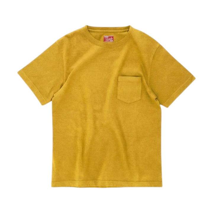 Teepocket  T-Shirt con bolsillo en algodón Mustard Amarillo