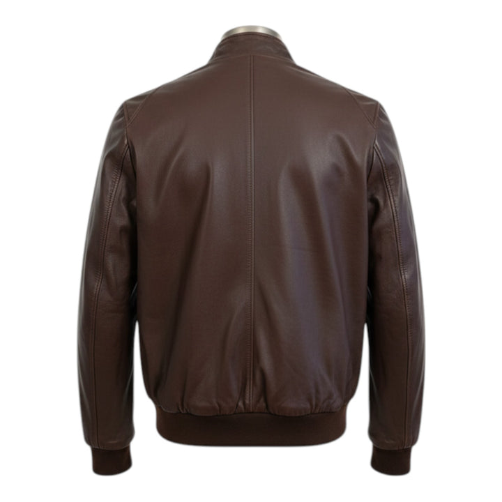 Chaqueta Modelo Baracuta Piel Auténtica Marrón