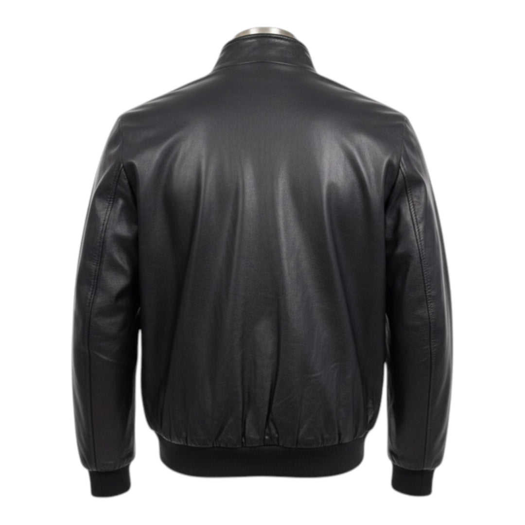 Chaqueta Modelo Baracuta Piel Auténtica Negro