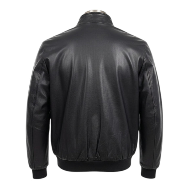 Chaqueta Modelo Baracuta Piel Auténtica Negro