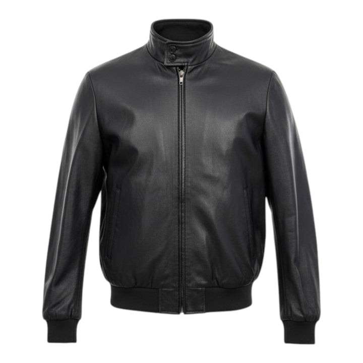 Chaqueta Modelo Baracuta Piel Auténtica Negro