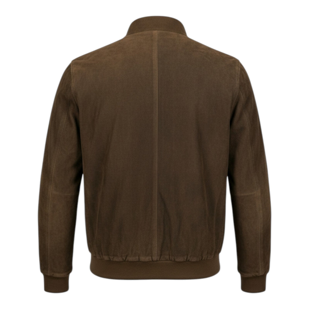 Chaqueta Modelo Valstar de Piel de Ante Tabaco