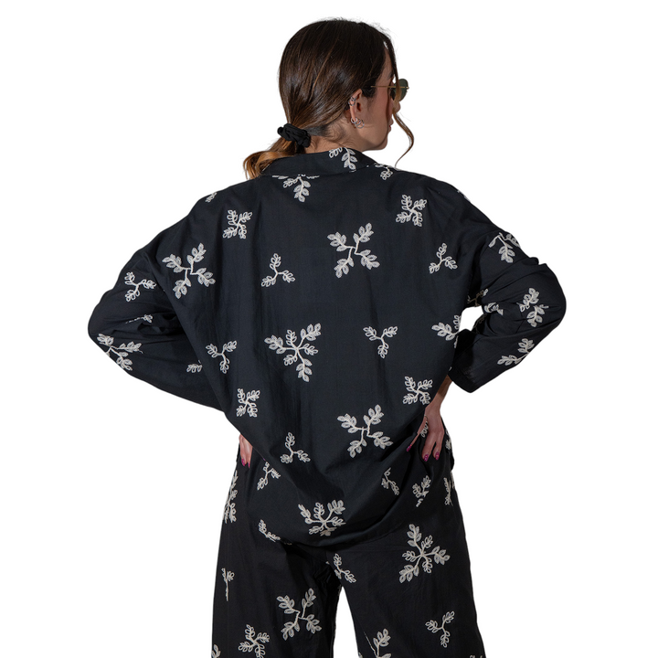 CAMISA HAJAR FANT. NEGRA