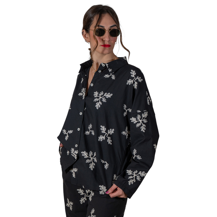 CAMISA HAJAR FANT. NEGRA