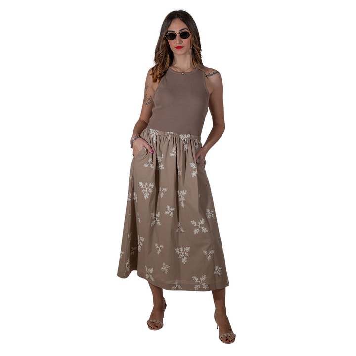 VESTIDO HAILEY FANT. NATURAL/CREMA