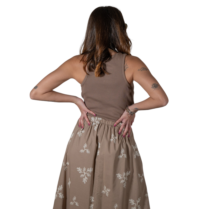 VESTIDO HAILEY FANT. NATURAL/CREMA