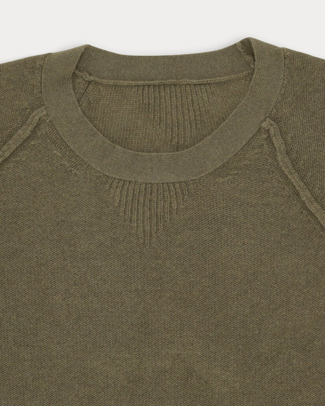 HARVARD JERSEY CUELLO REDONDO LANA MANGAS RAGLAN ARMY GREEN